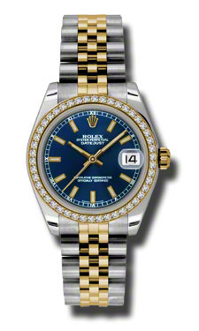 Rolex Datejust 41mm Blue Sunray Dial Automatic Replica Watch