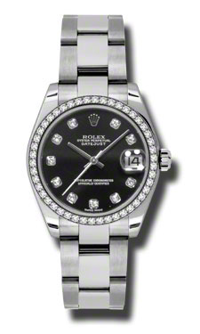 Swiss Imitation Rolex Datejust 41mm Black Dial Date Automatic Watch