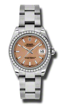 Stainless Steel Rolex Datejust Clone 36mm Gold-Plated Dial Automatic Watch