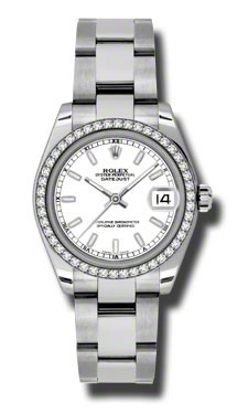 Rolex Datejust 178384WSO Swiss Clone - 36mm Stainless Steel - Silver Dial - Automatic Movement