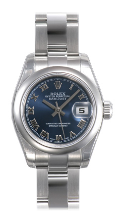 Stainless Steel Rolex Datejust Clone 179160-BLRO with Jet Black Dial & Automatic Movement