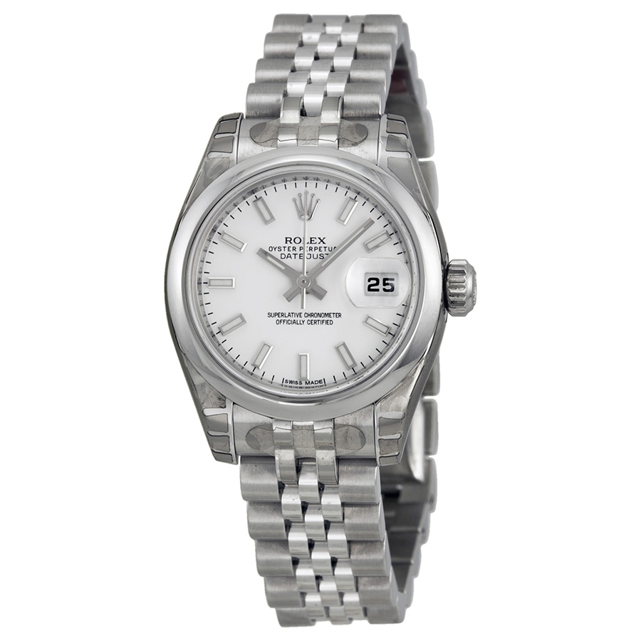 Rolex Datejust 179160-WSJ Swiss Clone White Mother-of-Pearl Dial Watch