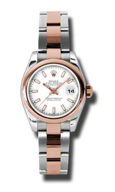Rolex Datejust 179161WSO White Face Automatic Ladies Watch