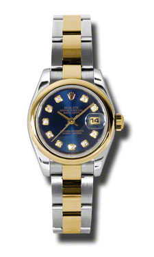 Rolex Datejust Blue Dial Charm Chronograph Replica Watch