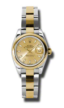 Rolex Datejust 179163CSO: Elegant Rose Gold Ladies Watch - Automatic & Bezel Set with Diamonds