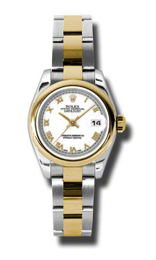 Rolex Datejust Fusion 179163WRO Dual Tone - 28mm Automatic Gold-Plated Watch