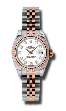 Rolex Datejust 31mm Steel & White Gold Diamond Bezel Watch