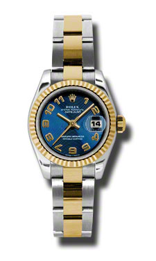 Rolex Datejust 179173BLCAO Classic Fusion Gold-Plated Steel Automatic Watch