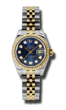 Rolex Datejust 179173BLDJ Imitation Timeless Classic 36mm Gold & Black Automatic Watch
