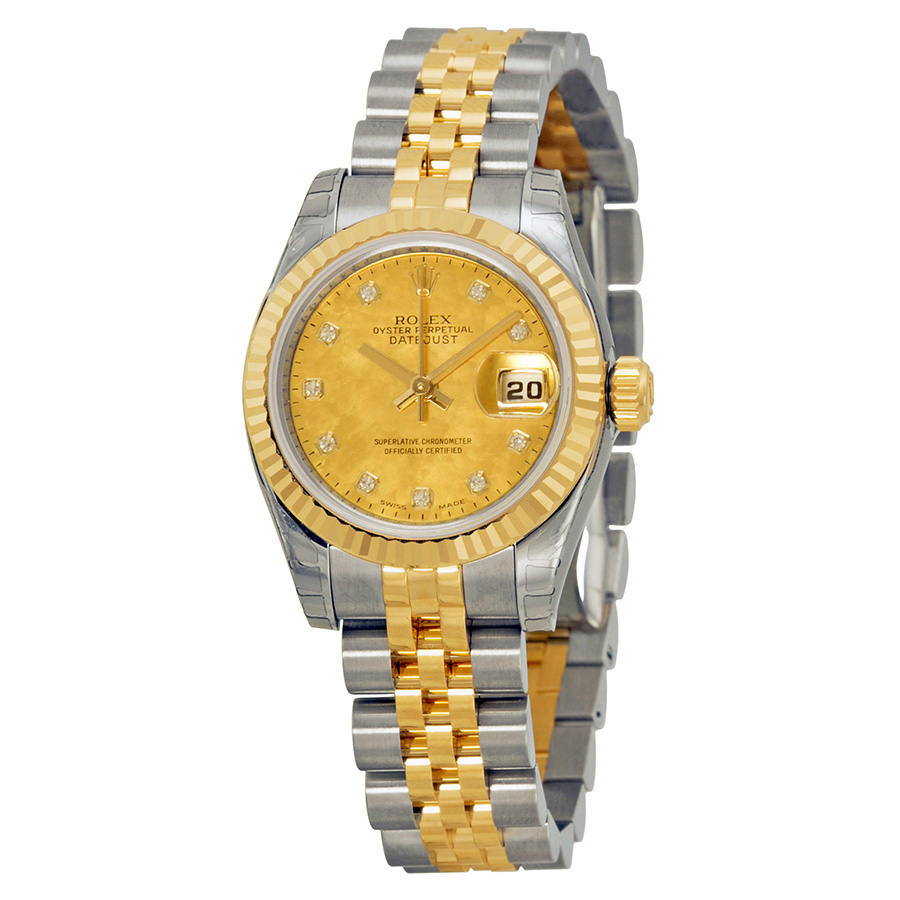 Rolex Datejust 179173CGDMDJ Swiss Clone 36mm Steel & Rose Gold Bezel Watch