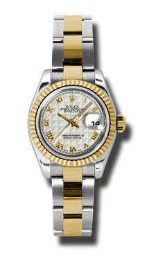 18K Gold & Steel Rolex Datejust 179173IPO Diver Watch: Timeless Elegance