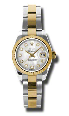 Omega Datejust Mother of Pearl Diver Automatic, 29mm Gold Watch