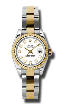Vintage-Inspired Rolex Datejust Fusion Gold-Case, 179173WDO - Dazzling Yellow Gold Watch
