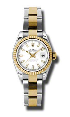 Rolex Datejust 179173WSO Classic White Mother-of-Pearl Dial Automatic Watch