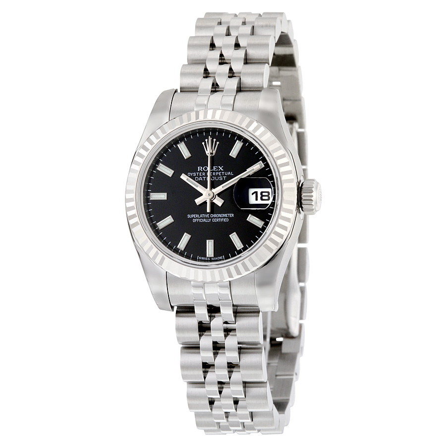 Rolex Datejust 179174-BKSJ Black Dial Automatic Steel Classic Watch