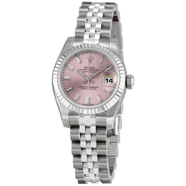 Rolex Datejust 179174-PSJ Pink Gemset Chronograph Watch