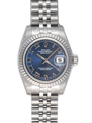 Rolex Datejust 179174BLRJ Imitation Gold & Diamond Dial Lady's Watch