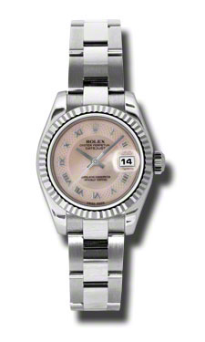 Rolex Datejust 179174PMRO Clone, Swiss Automatic, 31mm Gold, Black Face Watch