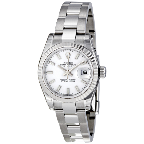 Rolex Datejust 179174WSO Elegant Swiss Clone 28mm Gold & Diamond Bracelet Watch
