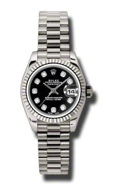 Rolex Datejust 179179BKDP Black Dial Prestige Replica Watch