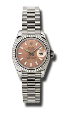 Classic Rolex Datejust 179179PSP Steel Automatic Timepiece with Black Dial