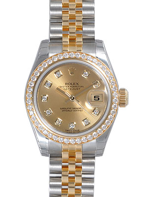 Champagne Gold Rolex Datejust 36mm Clone with Date Display & Elegant Dial
