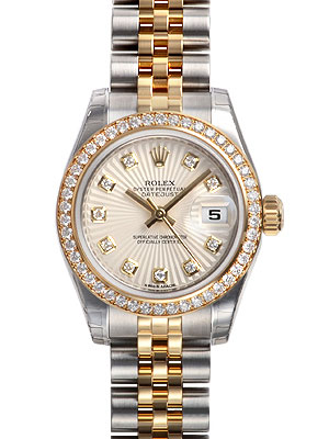 Stainless Steel Rolex Datejust 179383ISBDJ Imitation with Black Dial and Automatic Movement Watch