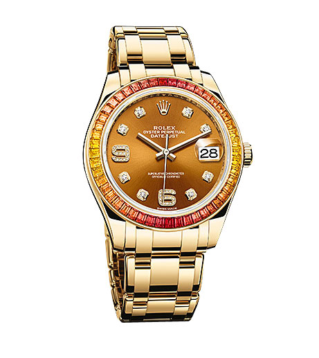 Swiss-Impressed Rolex Datejust 86348COGDPM Classic Gold Chronograph Watch