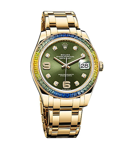 Rolex Datejust Swiss Clone 41mm Gold-Plated Case Jet Black Dial Automatic Watch