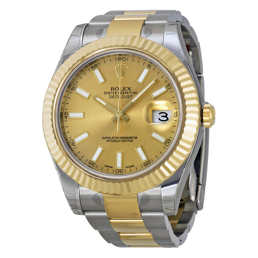 Omega Datejust II Masterpiece 116333CSO Mens Gold Steel Watch