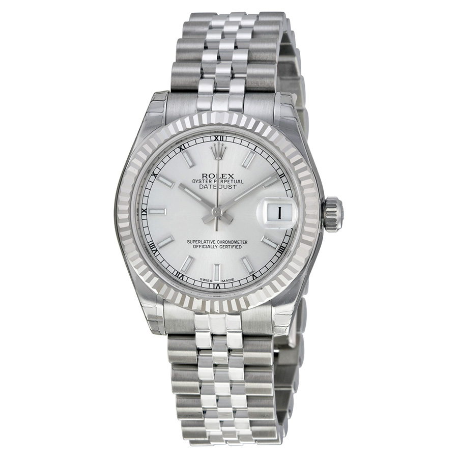 Rolex Datejust Lady 31 Steel & White Gold Silver Jubilee Watch, Automatic, 31mm