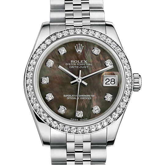 Rolex Datejust Lady 31 Black Pearl Automatic Timepiece with Chic Dial