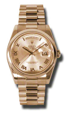 Rolex Day-Date 41mm Imitation Gold & Diamond Bezel Automatic Watch