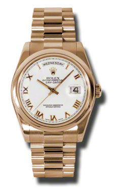 Rolex Day-Date 41mm Automatic Gold & Diamond Bezel Blue Face Luxury Watch