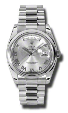 Platinum Timepiece - Rolex Day-Date 118206GYRP - Automatic Sapphire Crystal Dial Watch