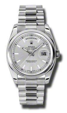 Masterpiece Rolex Day-Date 41mm Imitation Gold & Silver Automatic Watch