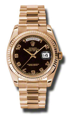 Rose Gold Rolex Day-Date 41mm Masterpiece Automatic Diamond Bezel Watch