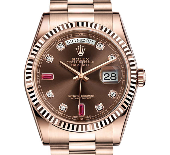 Replica Rolex Day-Date 41mm Chocolate Dial Automatic Luxury Watch