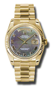 Rolex Day-Date Homage 41mm Black Gold Chronograph Men's Watch