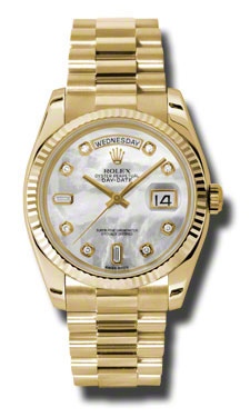 Golden Prestige Rolex Day-Date 41mm Imitation with Moonphase in Radiant Yellow Gold Watch