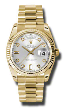 Rolex Day-Date 41mm Inspired Steel & Blue Sunray Dial Automatic Luxury Replica Watch