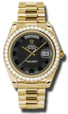 Rolex Day-Date II Black Dial 41mm Automatic Timepiece - Masterpiece of Luxury Replication