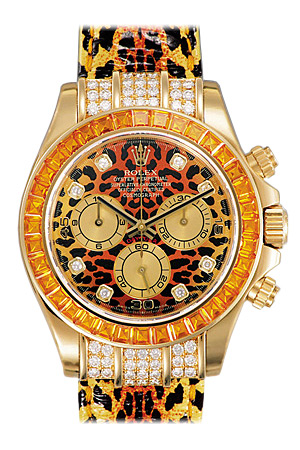 Rolex Daytona 116598SE Imitation Leopard Pattern with Diamond Accents Luxury Watch
