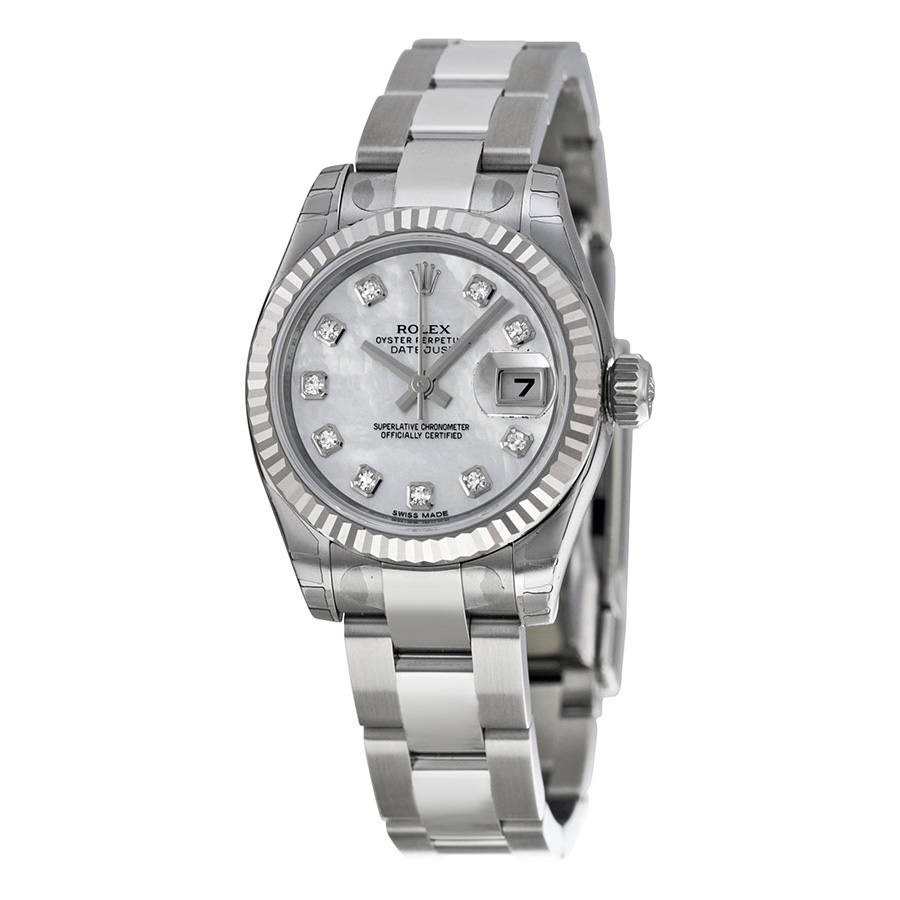 Rolex Datejust 179174 Mother of Pearl Dial Ladies Steel Watch