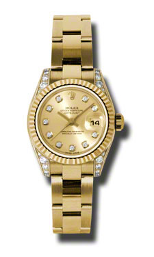 Rolex Datejust 179238CDO Imitation Automatic Gold & Diamond Ladies Watch