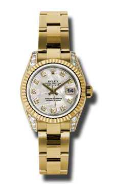 Rolex Datejust 179238MTDO Yellow Gold Diamond Set, 18K Elegance Automatic Ladies Watch