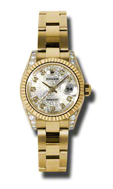 Rolex Lady Datejust 179238SJDO Swiss Imitation Classic Gold Bezel Automatic Diamond-Crystal Watch