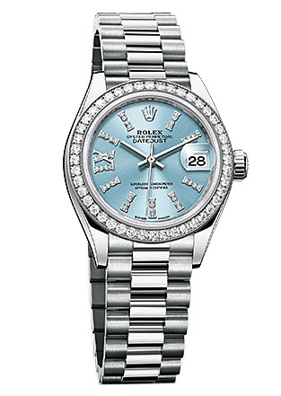 Rolex Datejust 27mm Imitation Ice Blue Dial Automatic Women's Watch