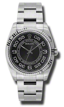 Rolex Oyster Perpetual No Date Clone 116034BKCAO Swiss Automatic Black Chrome Watch