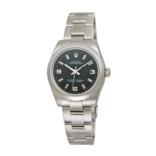 Rolex Oyster Perpetual 34mm Steel Black Dial Automatic Unisex Watch